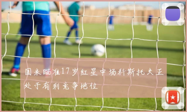 国米瞄准17岁红星中场科斯托夫正处于有利竞争地位